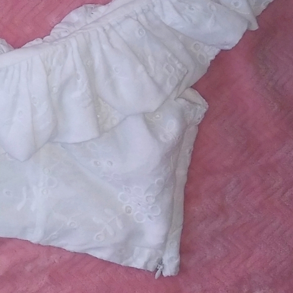 Zara Crop Top with Cutwork Embroidery size plus XXL - Picture 8 of 9